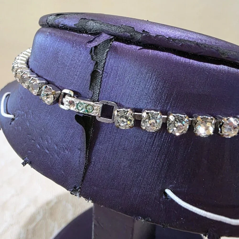 1940-1954 Joseph Weisner NY Brilliant Crystal Drop Rhinestone Statement Necklace